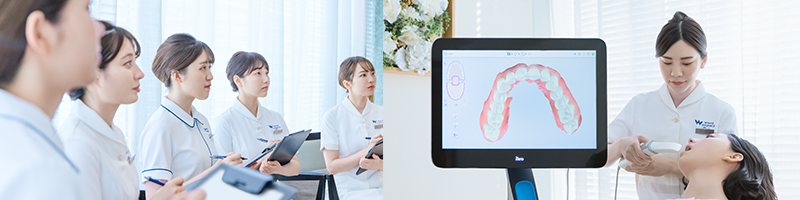 ホワイトニング施術スタッフへの研修