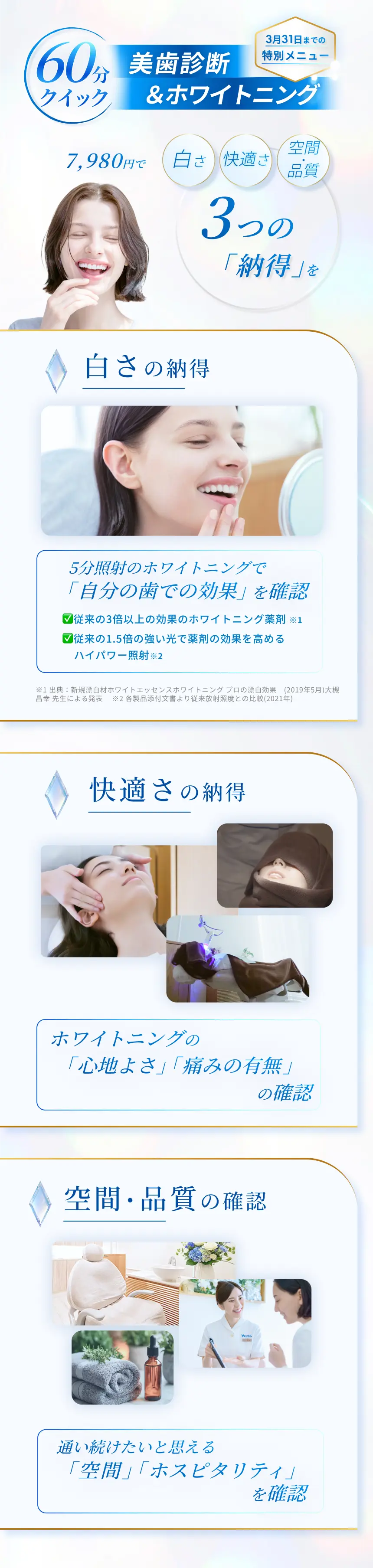 60分クイック美歯診断＆ホワイトニング