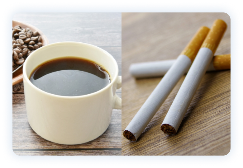 コーヒー・タバコ